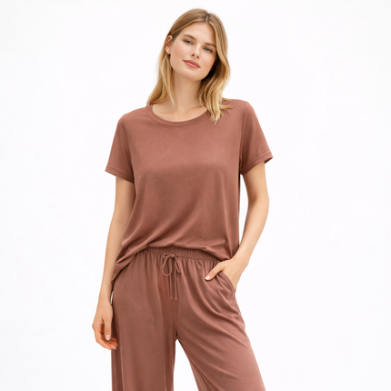 Lett Pysjsett for Kvinner i Modal – Kortermet Nattøy i Mykt Stoff | Sommerlig Loungewear i Store Størrelser (M–XXL, 2025)