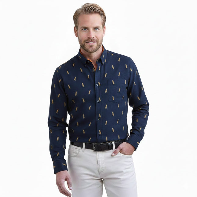 Vinter Skjorte for Menn – Tykk Flanellskjorte med Pelsfôr | Varm, Klassisk Rutete Skjorte til Hverdags og Formell Bruk