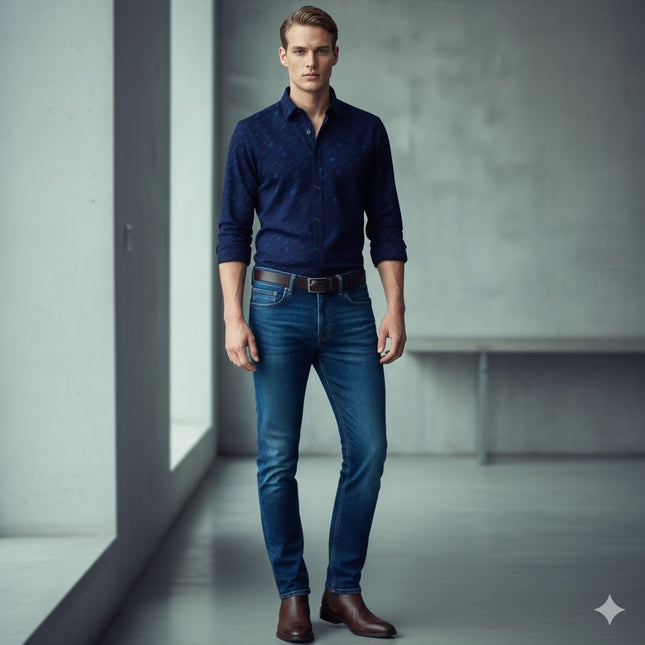 Vinter Skjorte for Menn – Tykk Flanellskjorte med Pelsfôr | Varm, Klassisk Rutete Skjorte til Hverdags og Formell Bruk