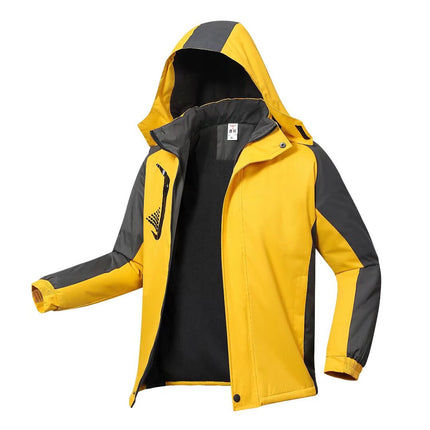 Herre Skijakke – Vanntett & Varm Parkas med Hette | Varm Vinterjakke for Snø & Kulde