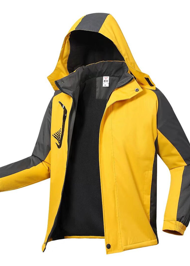 Herre Skijakke – Vanntett & Varm Parkas med Hette | Varm Vinterjakke for Snø & Kulde